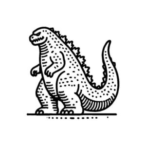 Desenho de Godzilla Desenho Colorir Imprimir 40