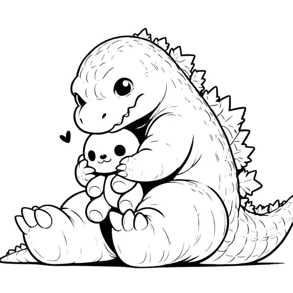 Godzilla Desenho Colorir Imprimir 50