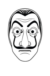 Desenho de La Casa De Papel Desenho Colorir Imprimir 02