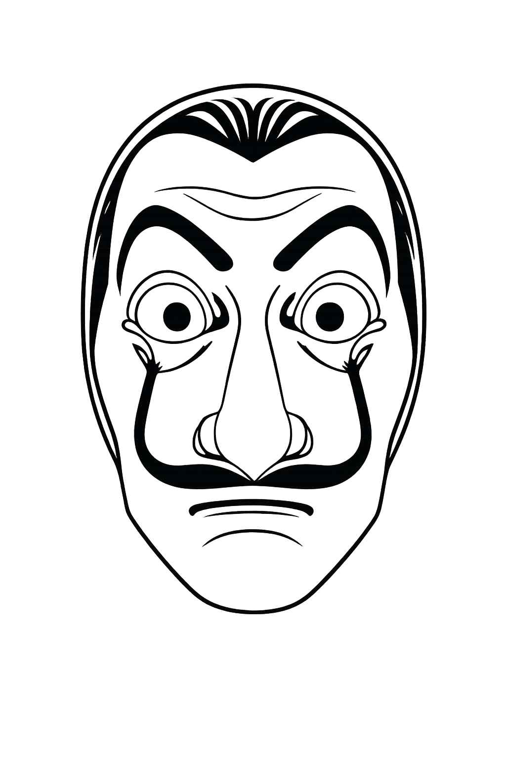 Desenho de La Casa De Papel Desenho Colorir Imprimir 02