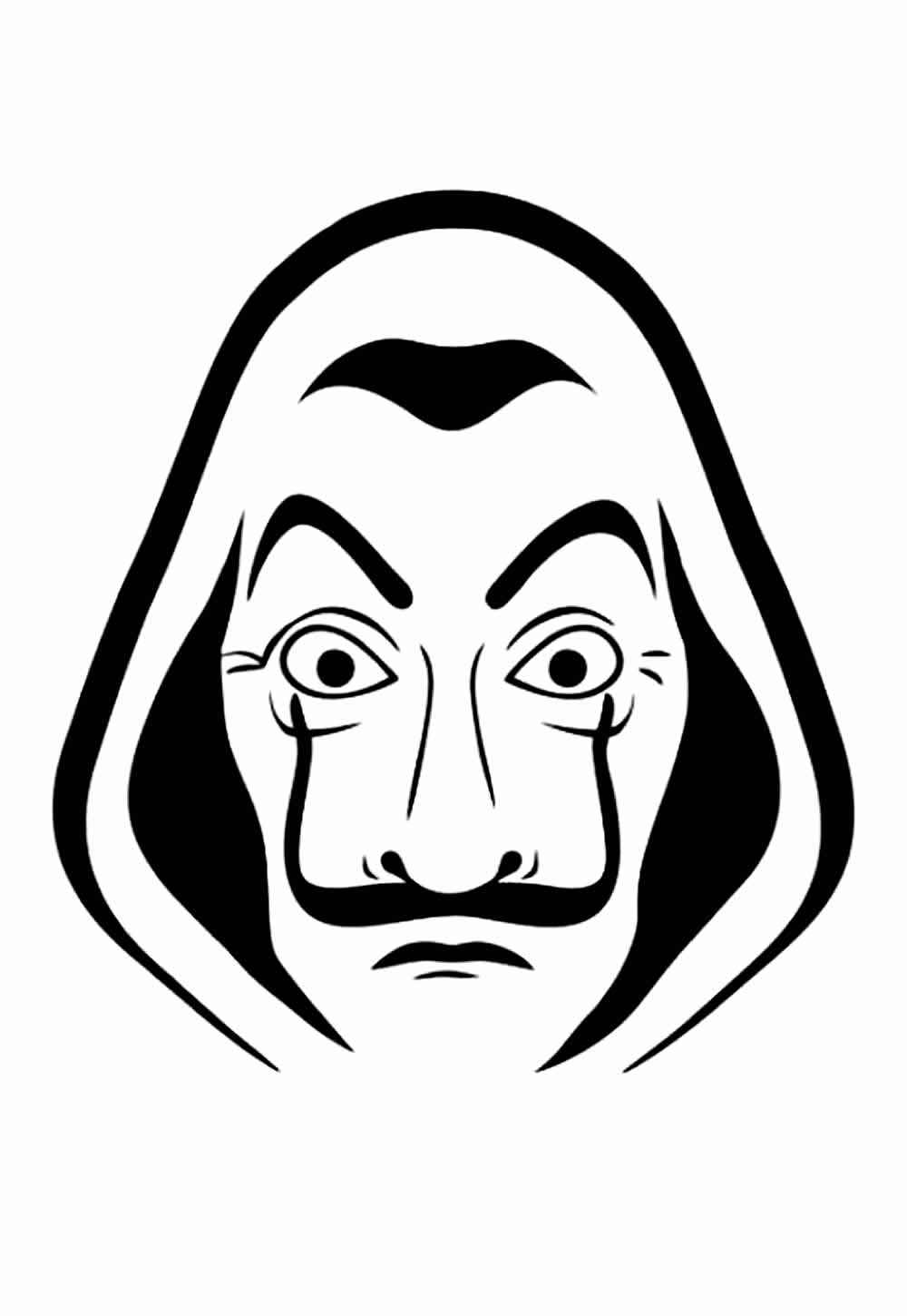 Desenho de La Casa De Papel Desenho Colorir Imprimir 09