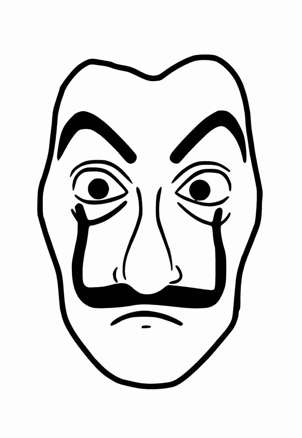 Desenho de La Casa De Papel Desenho Colorir Imprimir 12