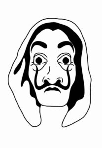 Desenho de La Casa De Papel Desenho Colorir Imprimir 15