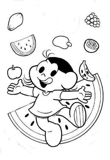 Desenho de Magali Desenho Colorir Imprimir 02