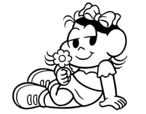 Desenho de Magali Desenho Colorir Imprimir 05