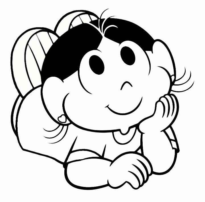 Desenho de Magali Desenho Colorir Imprimir 07