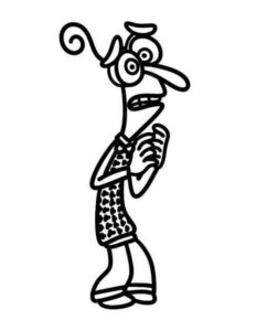 Desenho de Medo Divertidamente Desenho Colorir Imprimir 01