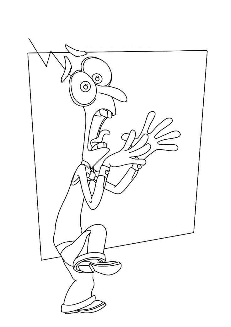 Desenho de Medo Divertidamente Desenho Colorir Imprimir 03