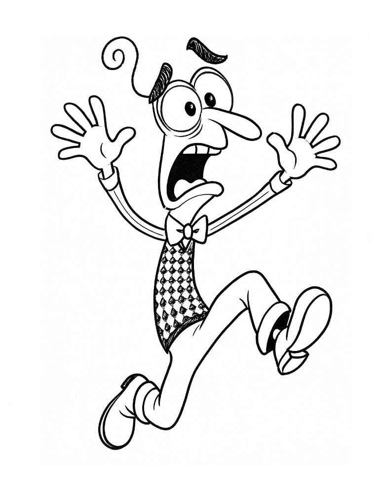 Desenho de Medo Divertidamente Desenho Colorir Imprimir 06