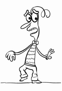 Desenho de Medo Divertidamente Desenho Colorir Imprimir 09