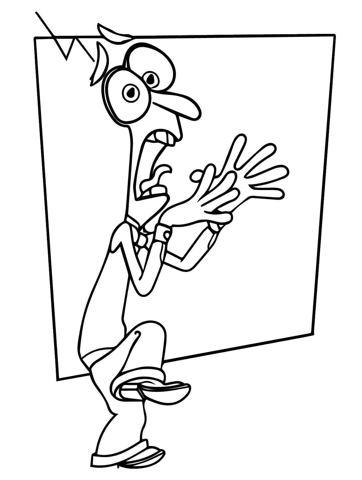 Desenho de Medo Divertidamente Desenho Colorir Imprimir 12