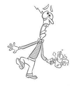 Desenho de Medo Divertidamente Desenho Colorir Imprimir 14