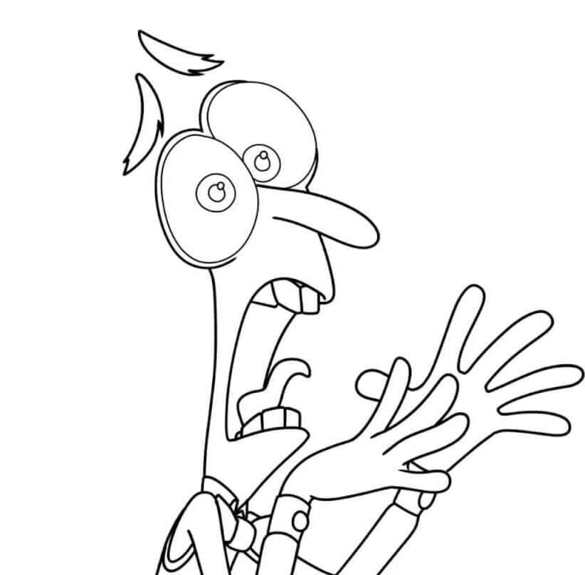 Desenho de Medo Divertidamente Desenho Colorir Imprimir 15