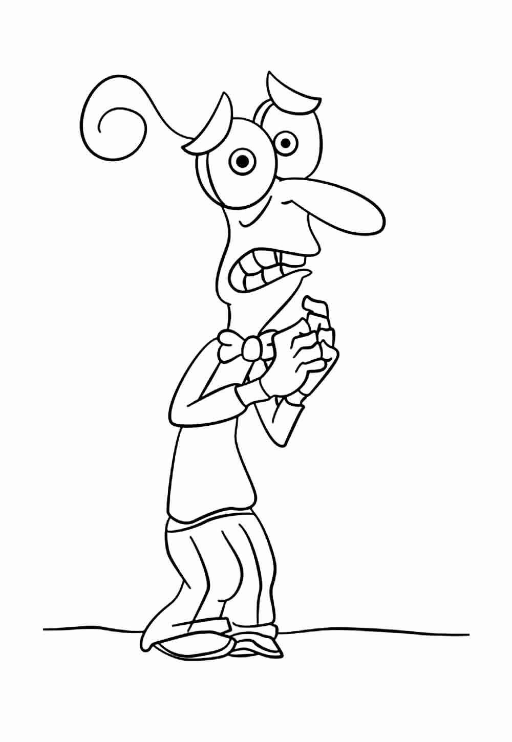 Desenho de Medo Divertidamente Desenho Colorir Imprimir 17