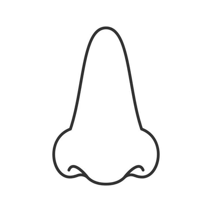 Desenho de Nariz Desenho Colorir Imprimir 07