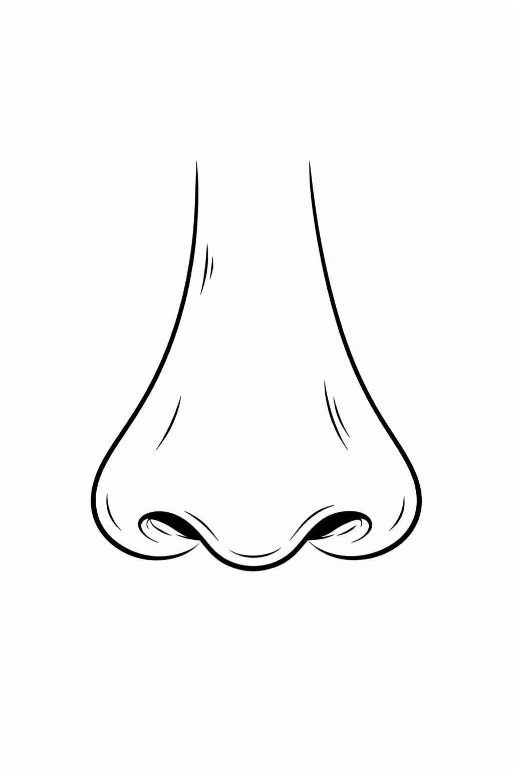 Desenho de Nariz Desenho Colorir Imprimir 18