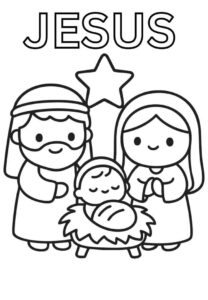Desenho de Nascimento De Jesus Desenho Colorir Imprimir 07
