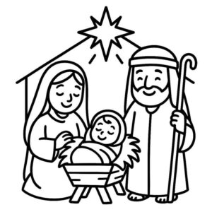 Desenho de Nascimento De Jesus Desenho Colorir Imprimir 13