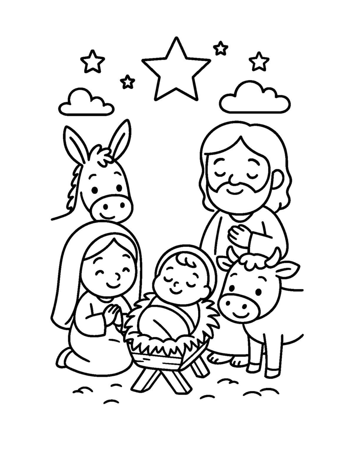 Nascimento De Jesus Desenho Colorir Imprimir 15