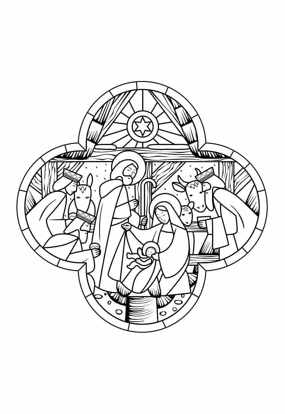 Desenho de Nascimento De Jesus Desenho Colorir Imprimir 16