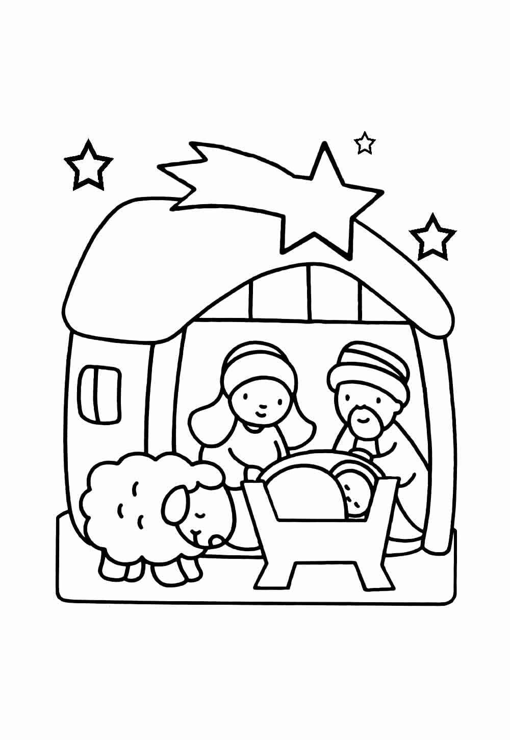 Desenho de Nascimento De Jesus Desenho Colorir Imprimir 19