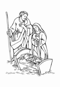 Desenho de Nascimento De Jesus Desenho Colorir Imprimir 21