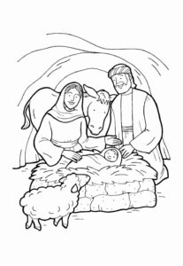 Desenho de Nascimento De Jesus Desenho Colorir Imprimir 23