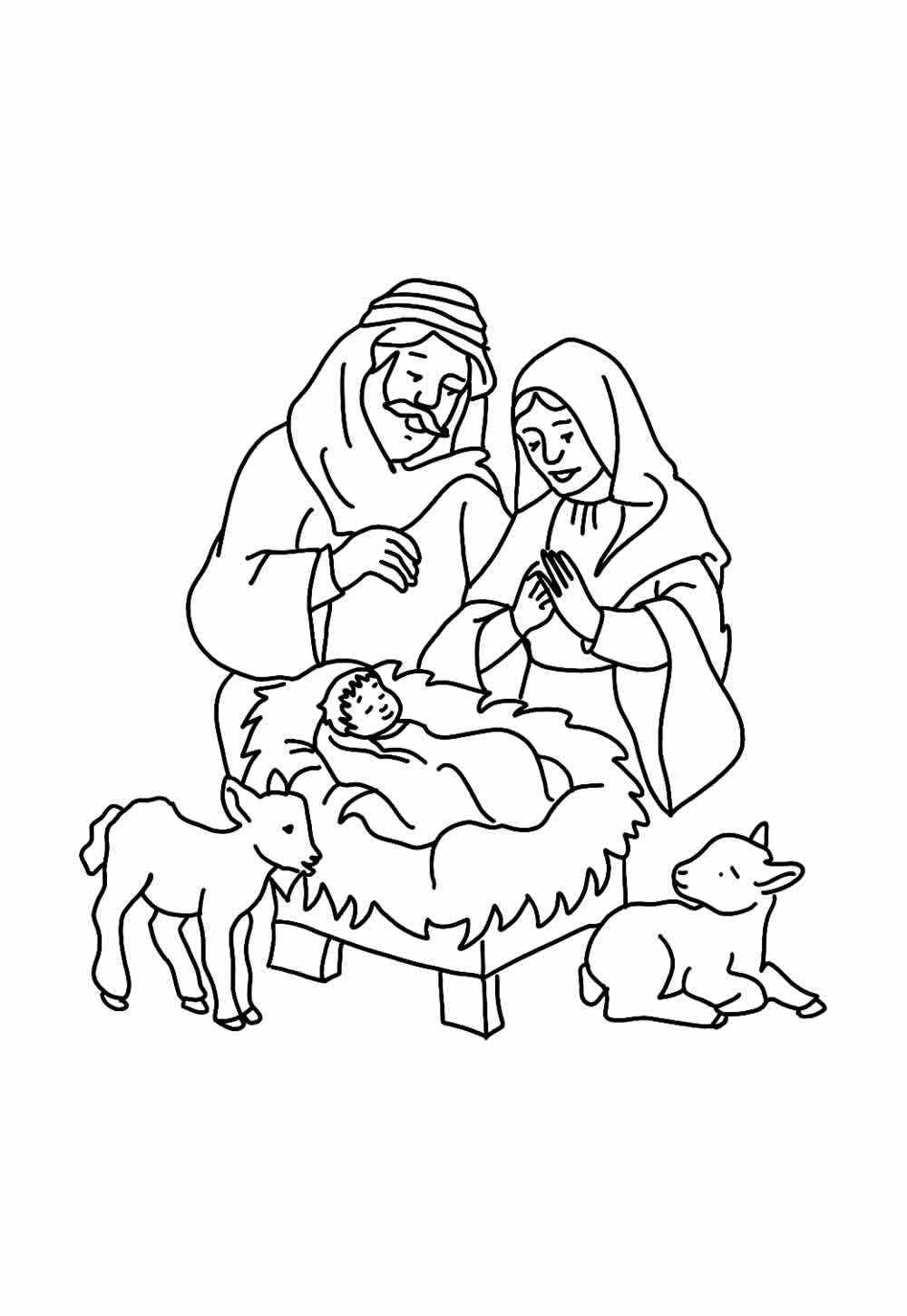 Desenho de Nascimento De Jesus Desenho Colorir Imprimir 24