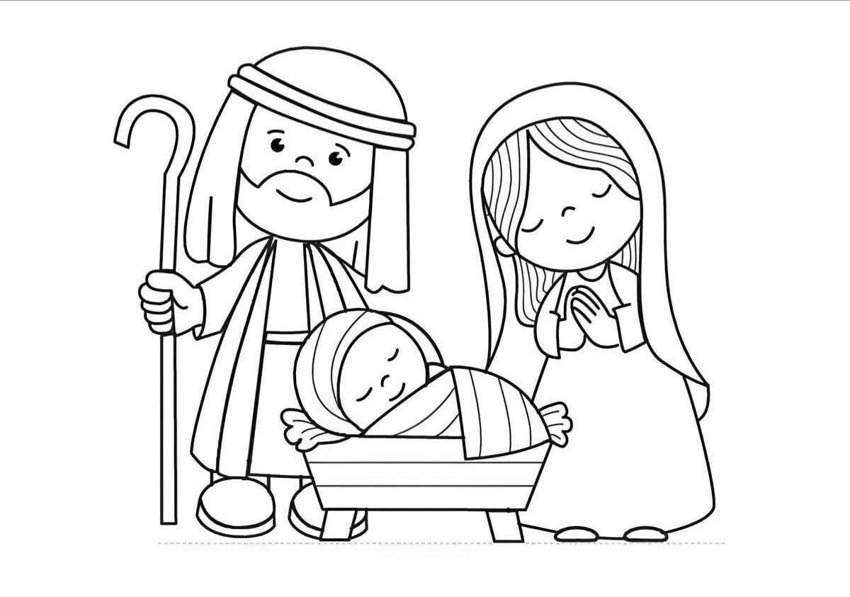 Desenho de Nascimento De Jesus Desenho Colorir Imprimir 26