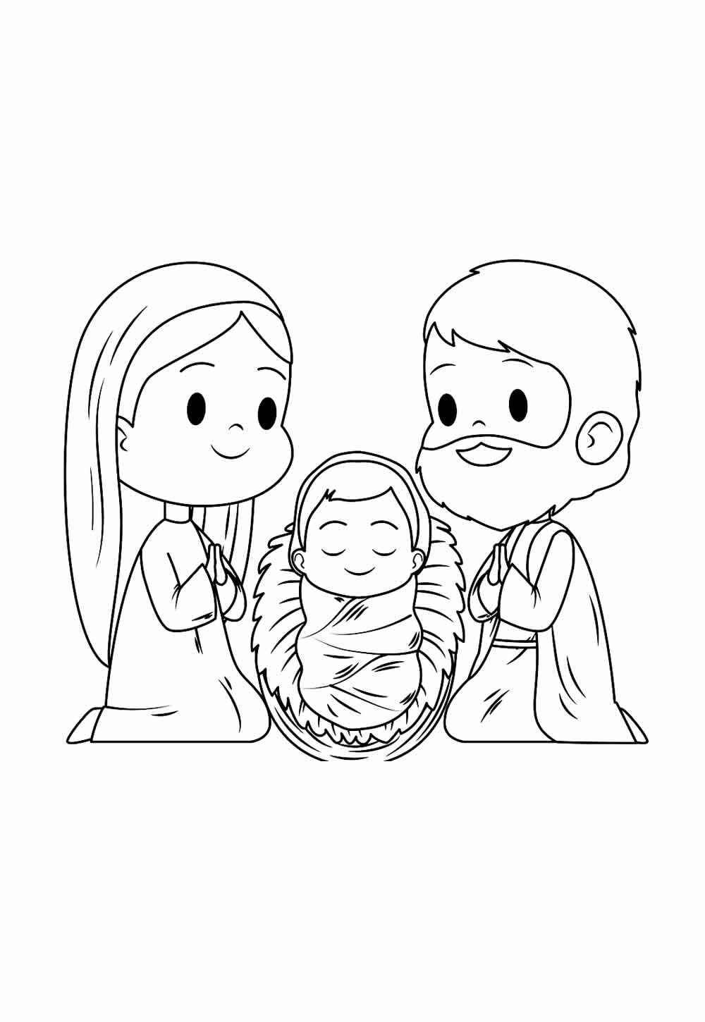 Desenho de Nascimento De Jesus Desenho Colorir Imprimir 29