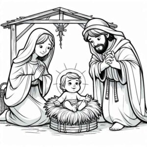 Desenho de Nascimento De Jesus Desenho Colorir Imprimir 31