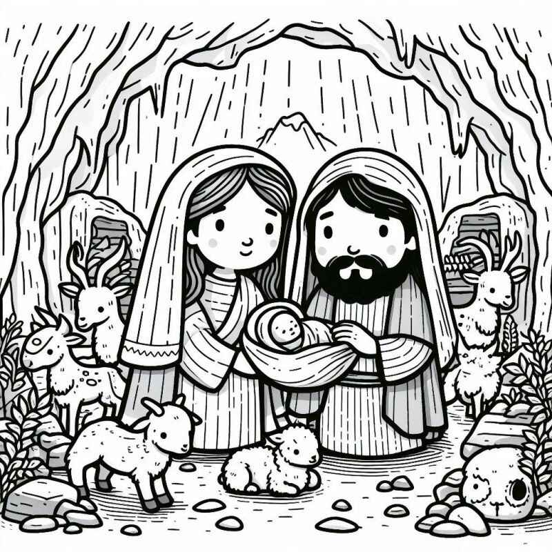 Desenho de Nascimento De Jesus Desenho Colorir Imprimir 33
