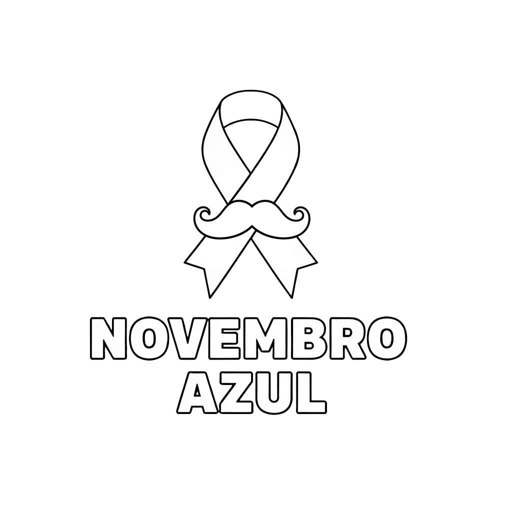 Novembro Azul Desenho Colorir Imprimir 6