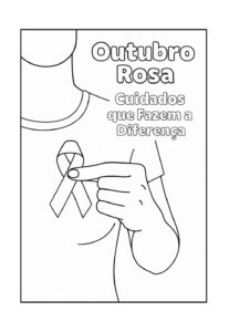 Desenho de Outubro Rosa Desenho Colorir Imprimir 06