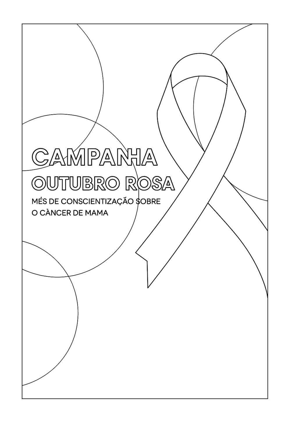 Desenho de Outubro Rosa Desenho Colorir Imprimir 08