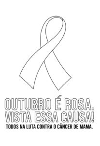 Desenho de Outubro Rosa Desenho Colorir Imprimir 14