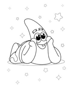 Desenho de Patrick Estrela Desenho Colorir Imprimir 01