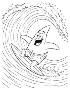 Desenho de Patrick Estrela Desenho Colorir Imprimir 04