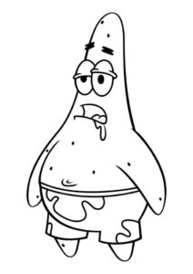 Desenho de Patrick Estrela Desenho Colorir Imprimir 06