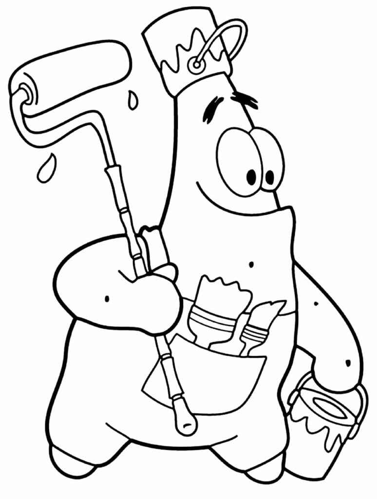 Desenho de Patrick Estrela Desenho Colorir Imprimir 19