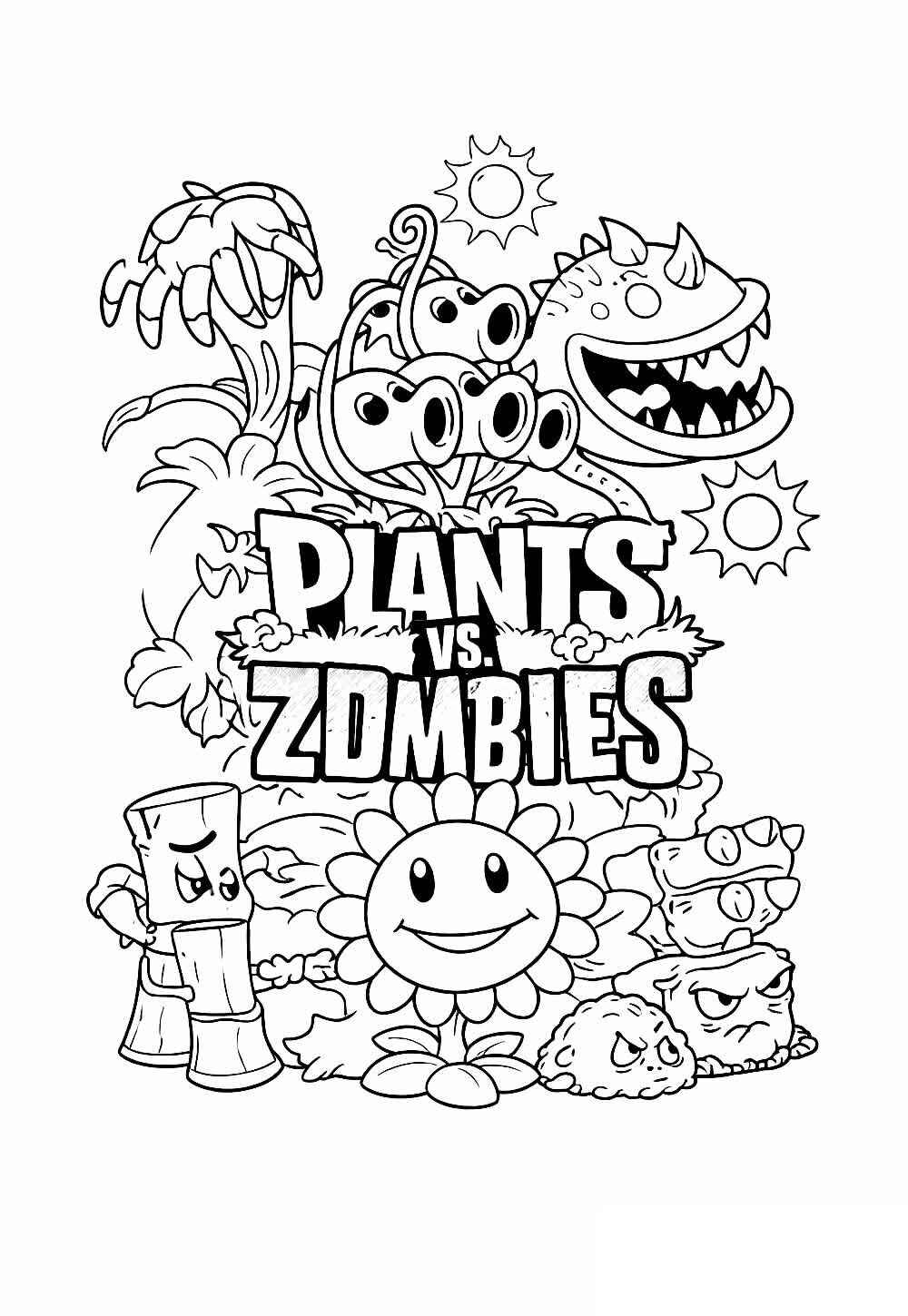 Desenho de Plants Vs Zombies Desenho Colorir Imprimir 12