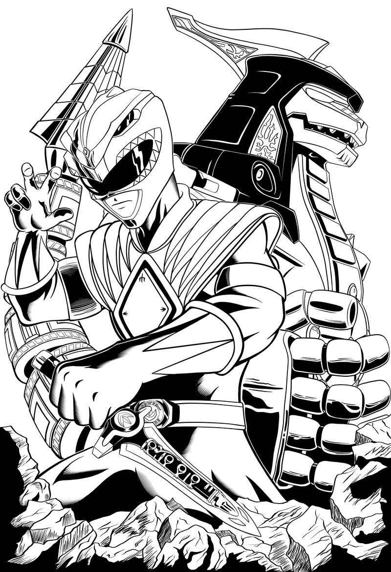 Desenho de Power Rangers Desenho Colorir Imprimir 03