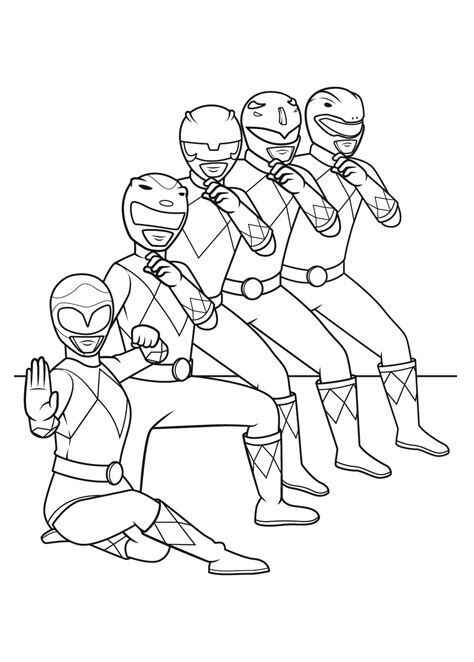 Desenho de Power Rangers Desenho Colorir Imprimir 05