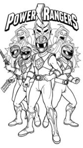 Desenho de Power Rangers Desenho Colorir Imprimir 06