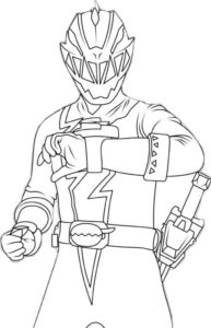 Desenho de Power Rangers Desenho Colorir Imprimir 09