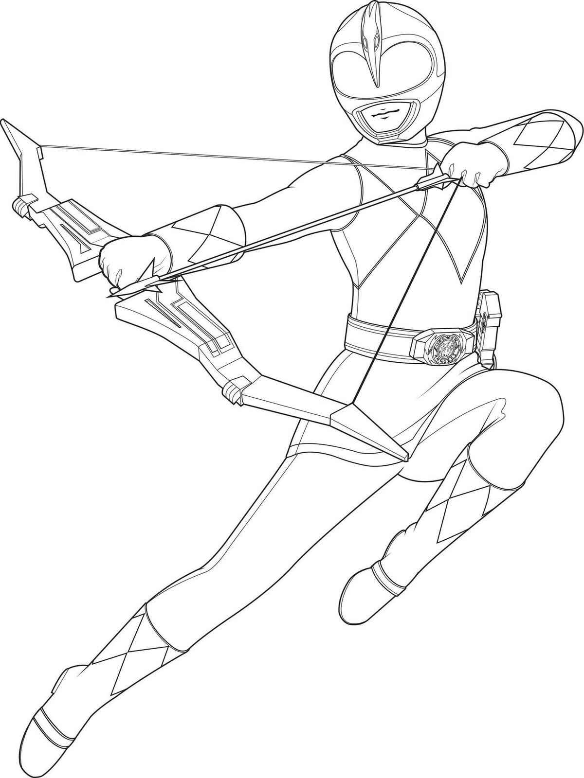 Desenho de Power Rangers Desenho Colorir Imprimir 11