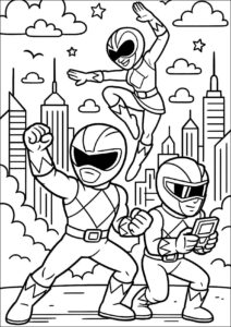 Desenho de Power Rangers Desenho Colorir Imprimir 12