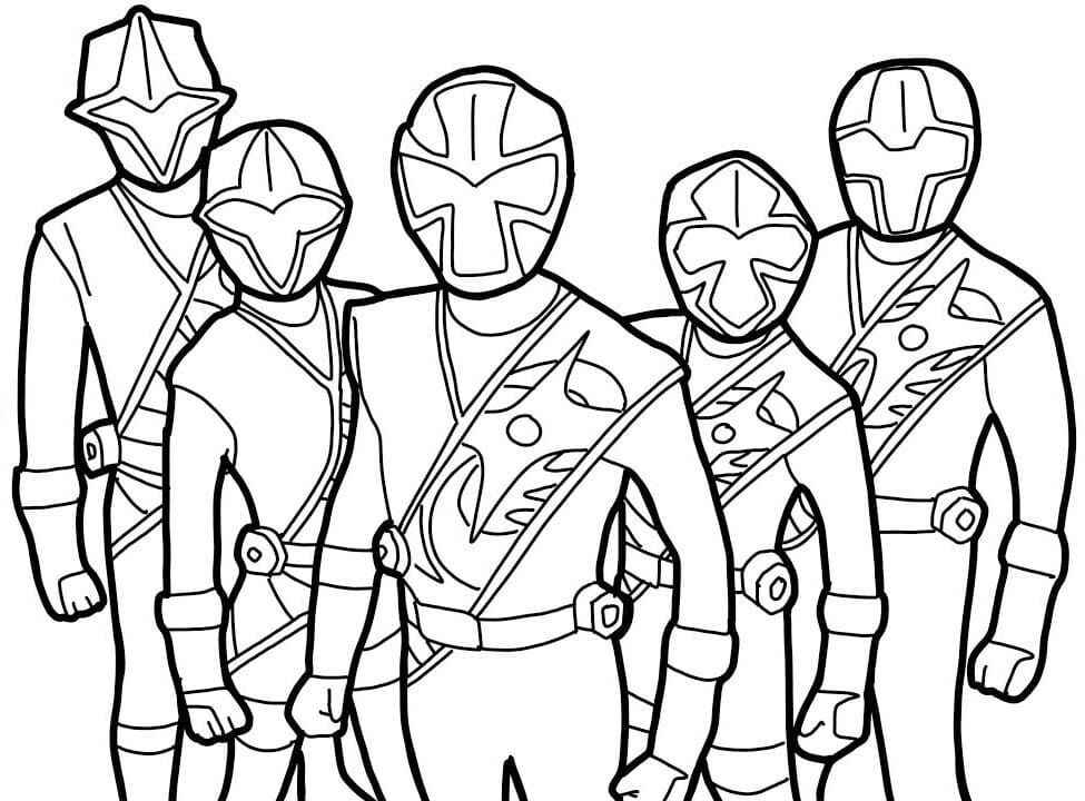 Desenho de Power Rangers Desenho Colorir Imprimir 13