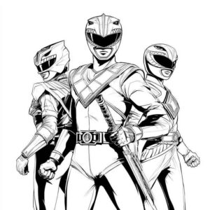 Desenho de Power Rangers Desenho Colorir Imprimir 15