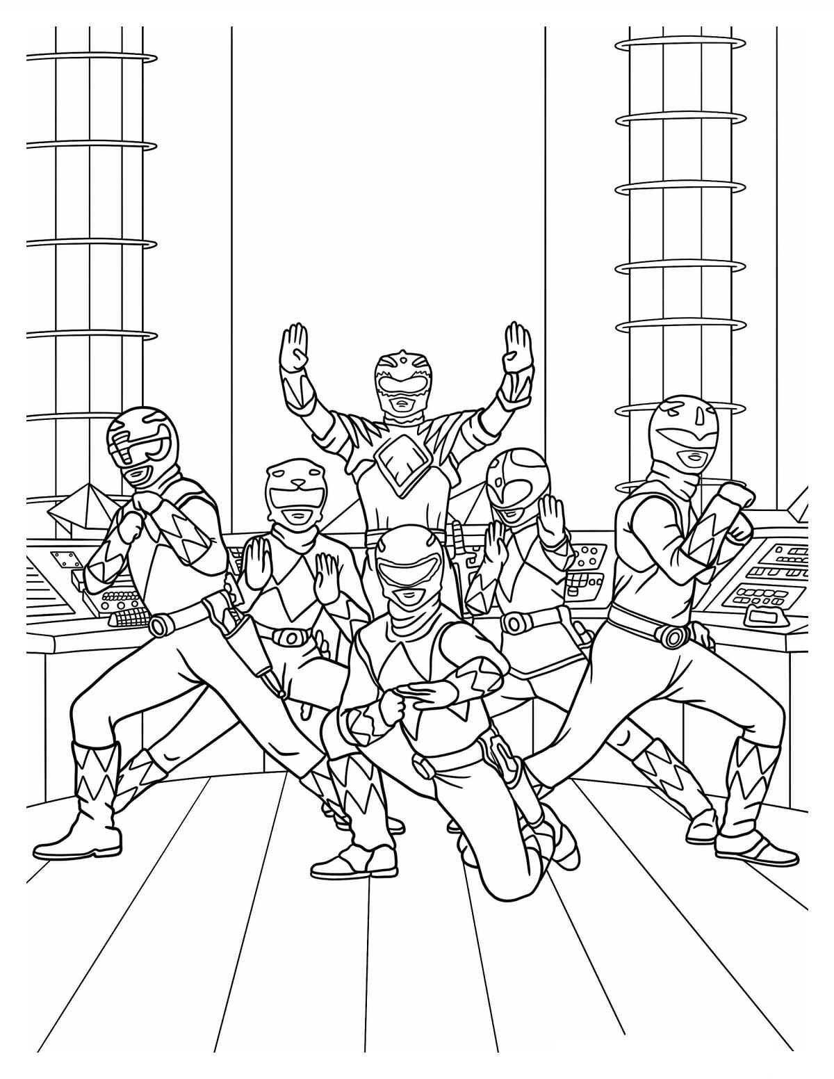 Desenho de Power Rangers Desenho Colorir Imprimir 20